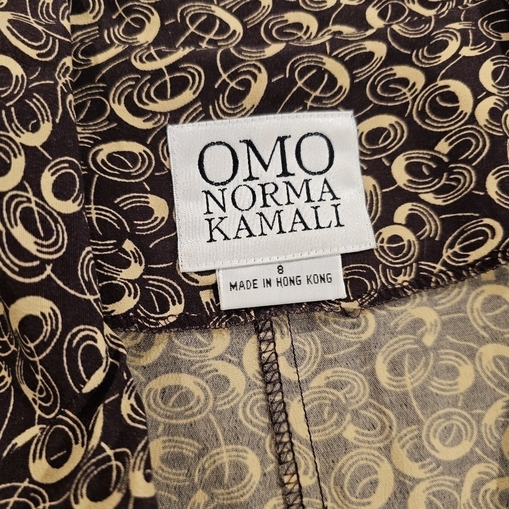 Designer Norma Kamali Dress Long Sleeve Nice Design Sz 8 - Picture 11 of 12